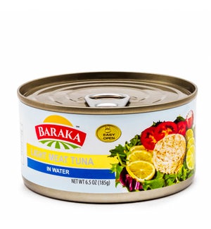 Light Meat Tuna In Water "BARAKA" 185 g x 48